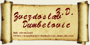 Zvezdoslav Dumbelović vizit kartica